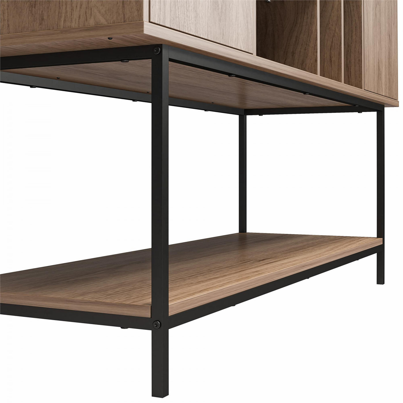 Cooper Media Credenza/DJ Stand - Walnut