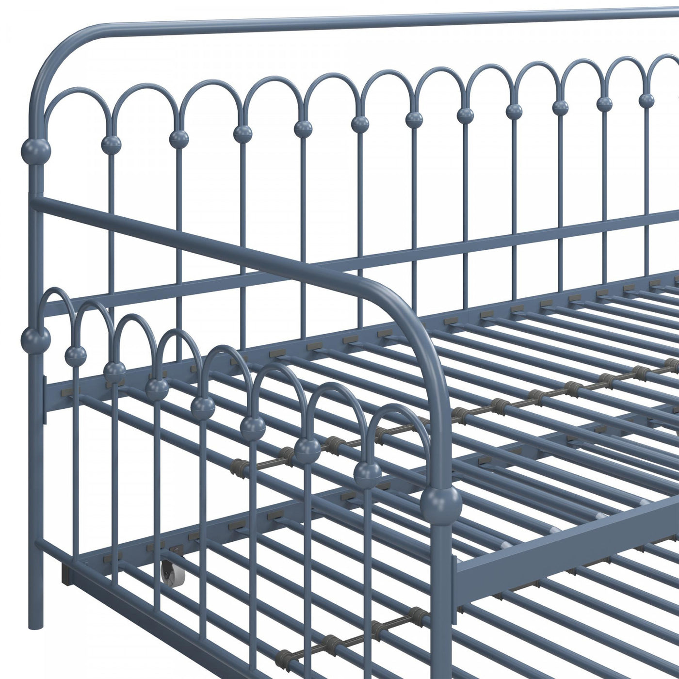 Novogratz Bright Pop Metal Twin Daybed with Trundle - Stone Blue