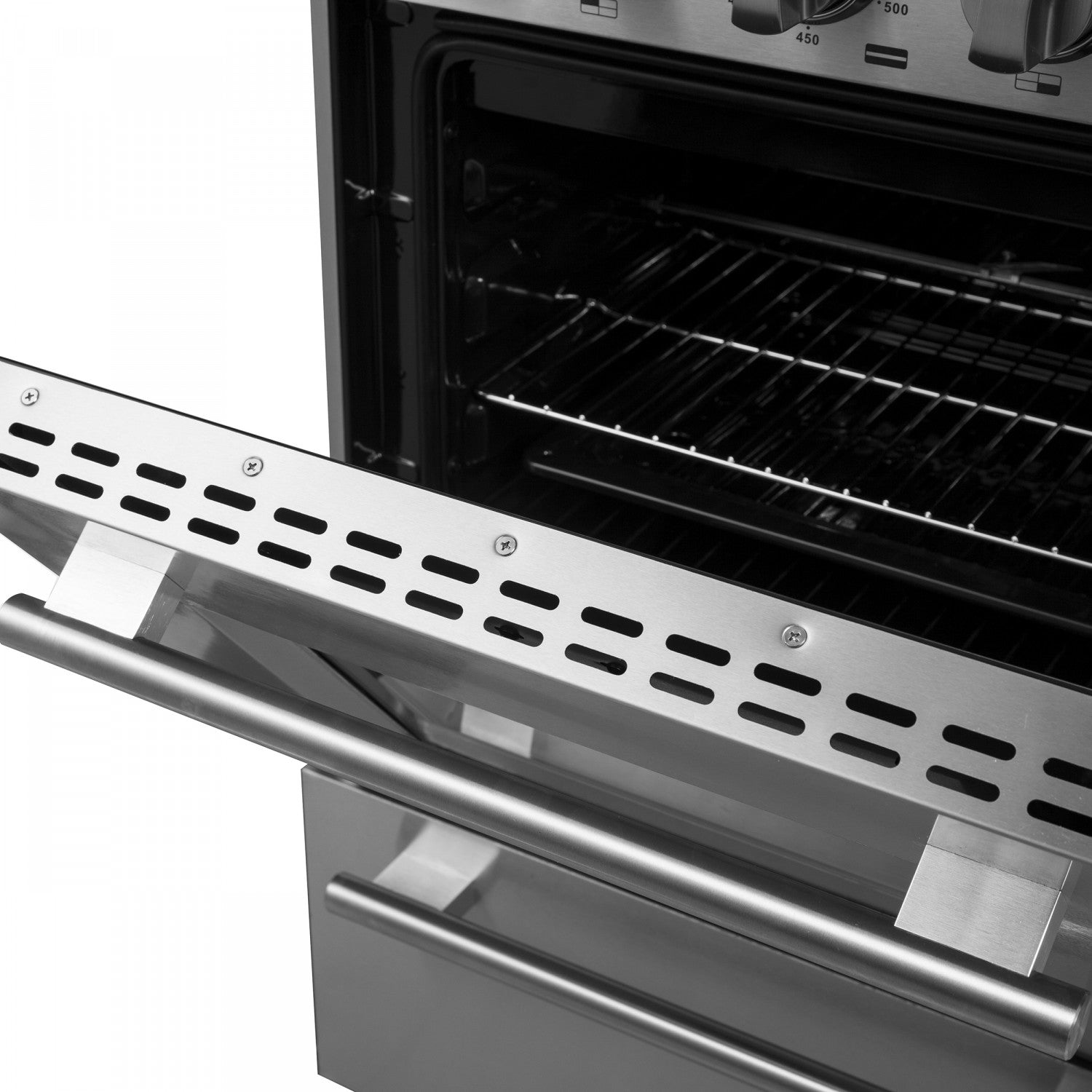 Forno Breno 24" Stainless Steel Freestanding Gas Range with Air Fry (2.3 Cu. Ft.) - FFSGS6290-24