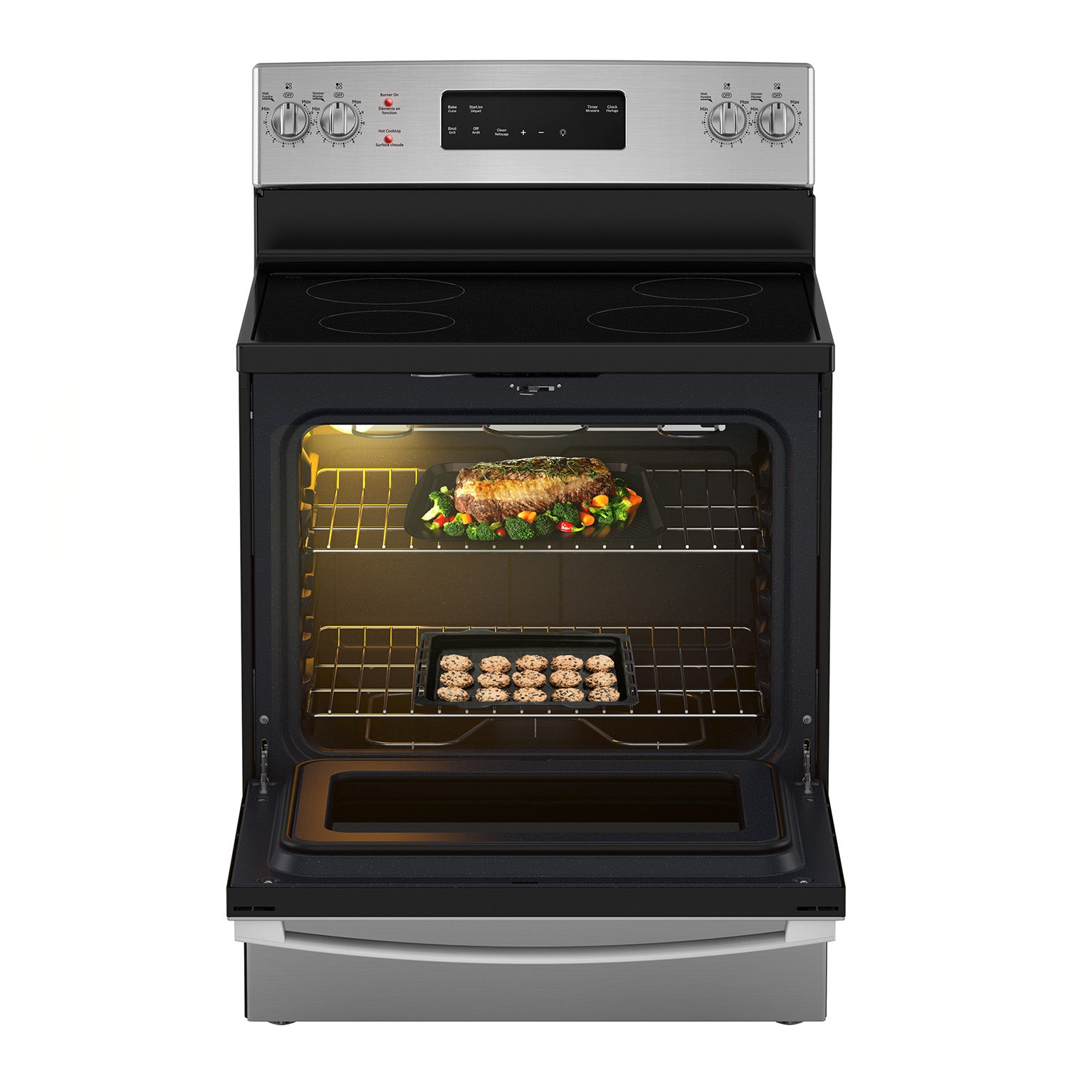 GE 30" Stainless Steel Freestanding Electric Range (5.0 Cu.Ft) - JCB630SVSS