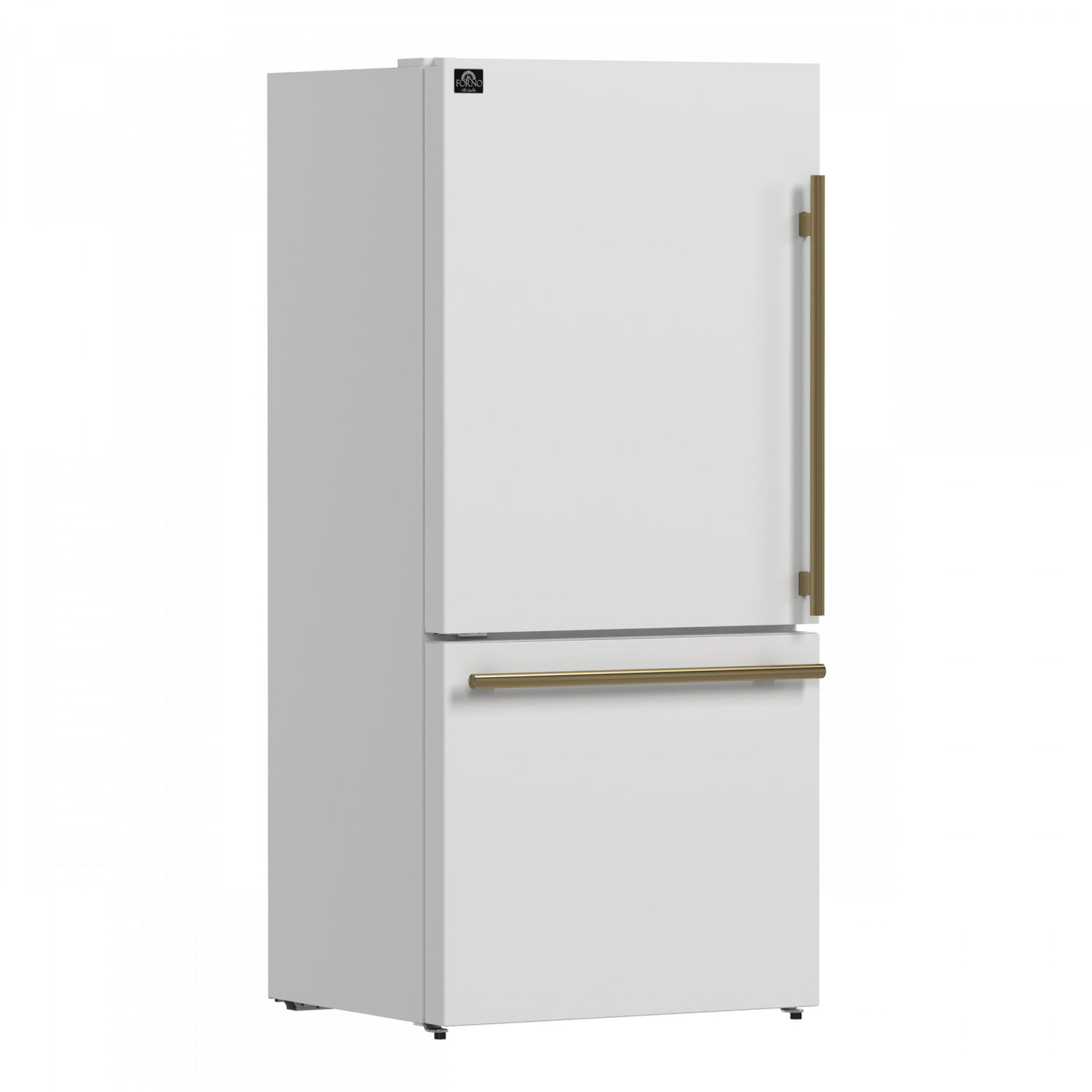 Forno Milano 62" White 2-piece Freestanding Dual Bottom Freezer Refrigerator (34.4 Cu. Ft.) - FFFFD1787-60WHT