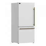 Forno Milano 62" White 2-piece Freestanding Dual Bottom Freezer Refrigerator (34.4 Cu. Ft.) - FFFFD1787-60WHT