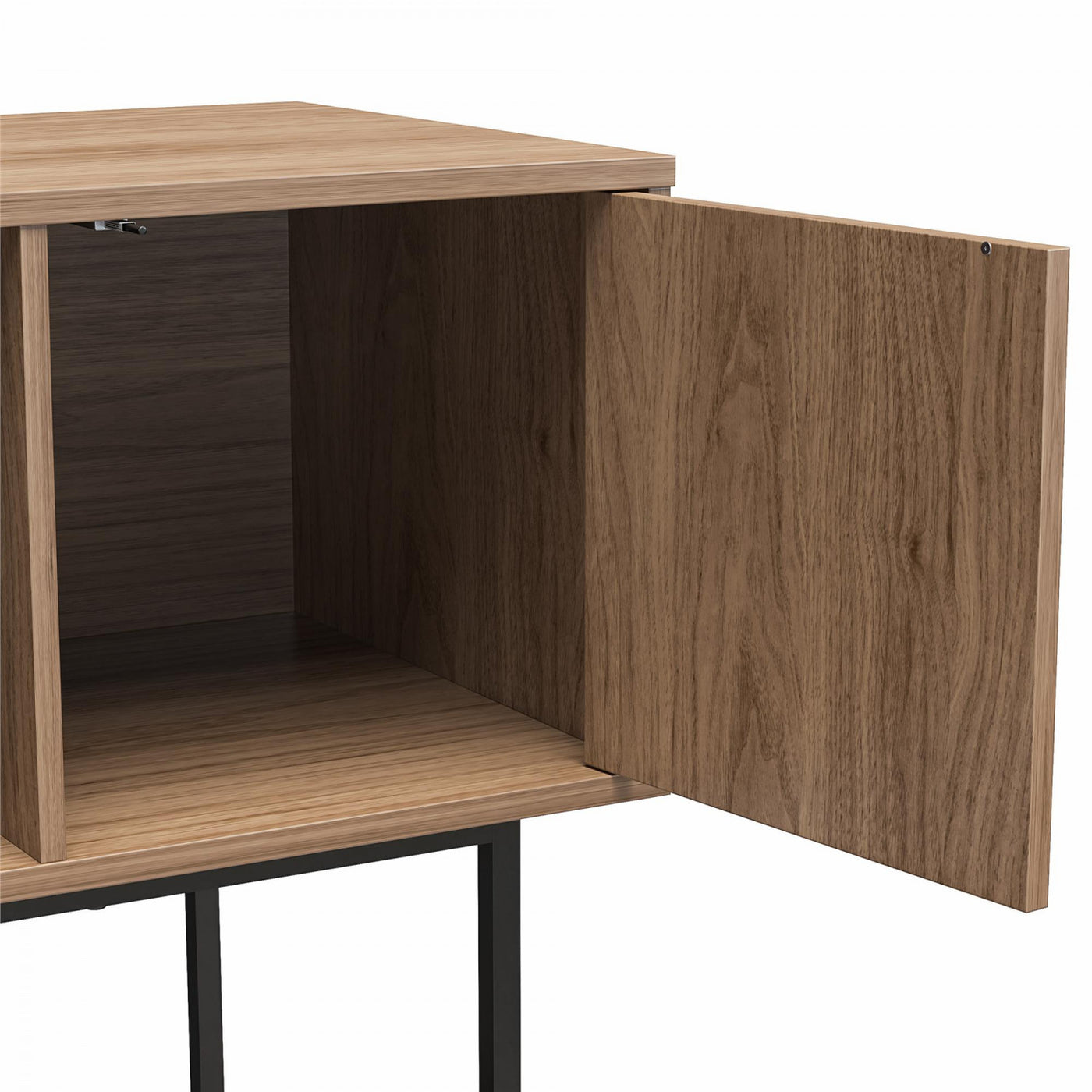 Cooper Media Credenza/DJ Stand - Walnut