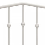 Novogratz Bushwick Metal Platform Twin Bed - Off White