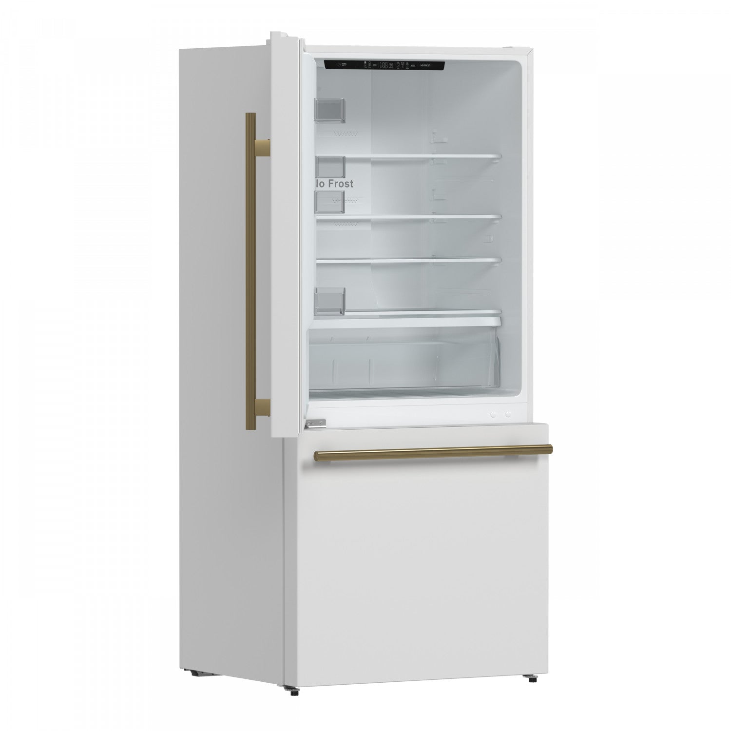 Forno Milano 62" White 2-piece Freestanding Dual Bottom Freezer Refrigerator (34.4 Cu. Ft.) - FFFFD1787-60WHT