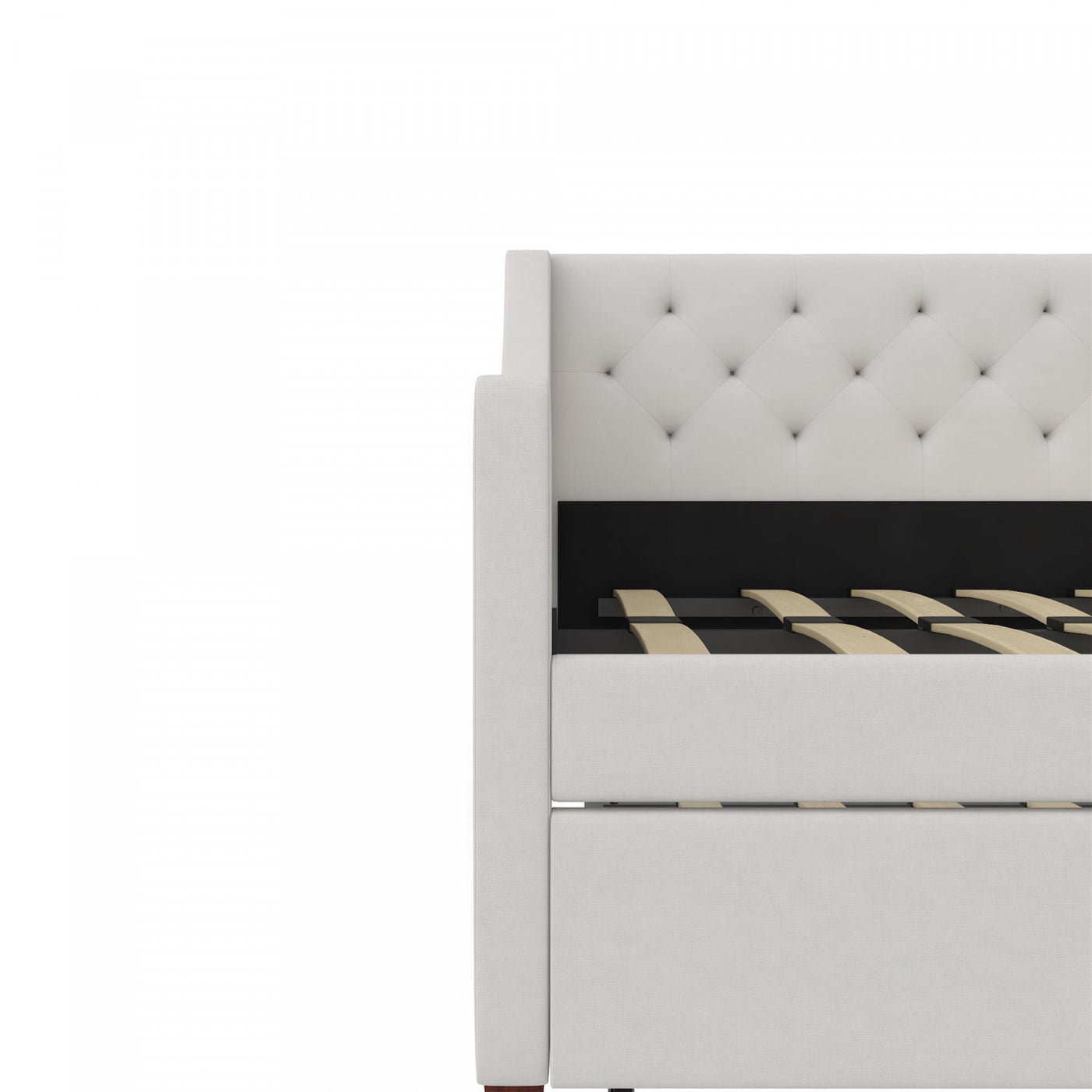 Novogratz Her Majesty Twin Daybed and Trundle - Ivory