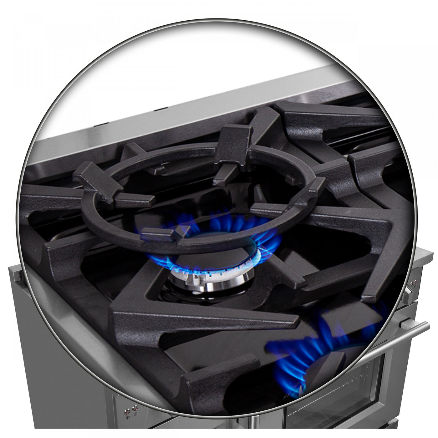 Forno Massimo 48" Stainless Steel French Door Freestanding Double Oven Gas Range (6.58 Cu. Ft.) - FFSGS6439-48