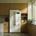 Forno Salerno 33" White Freestanding Side-by-Side Refrigerator (15.6 Cu. Ft.) - FFRBI1805-33WHT