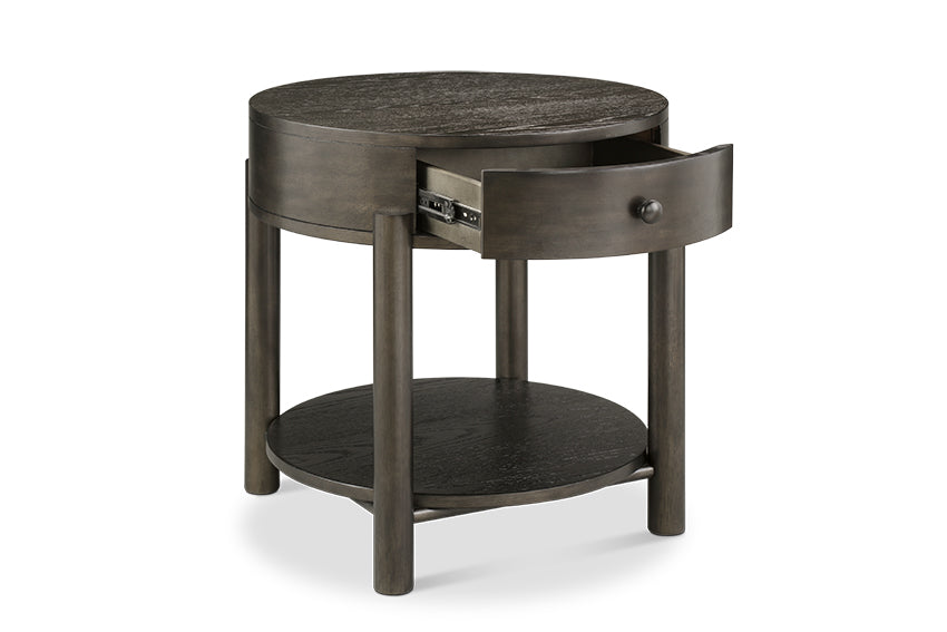 Hadleigh 24" End Table - Coffee Bean Black Finish