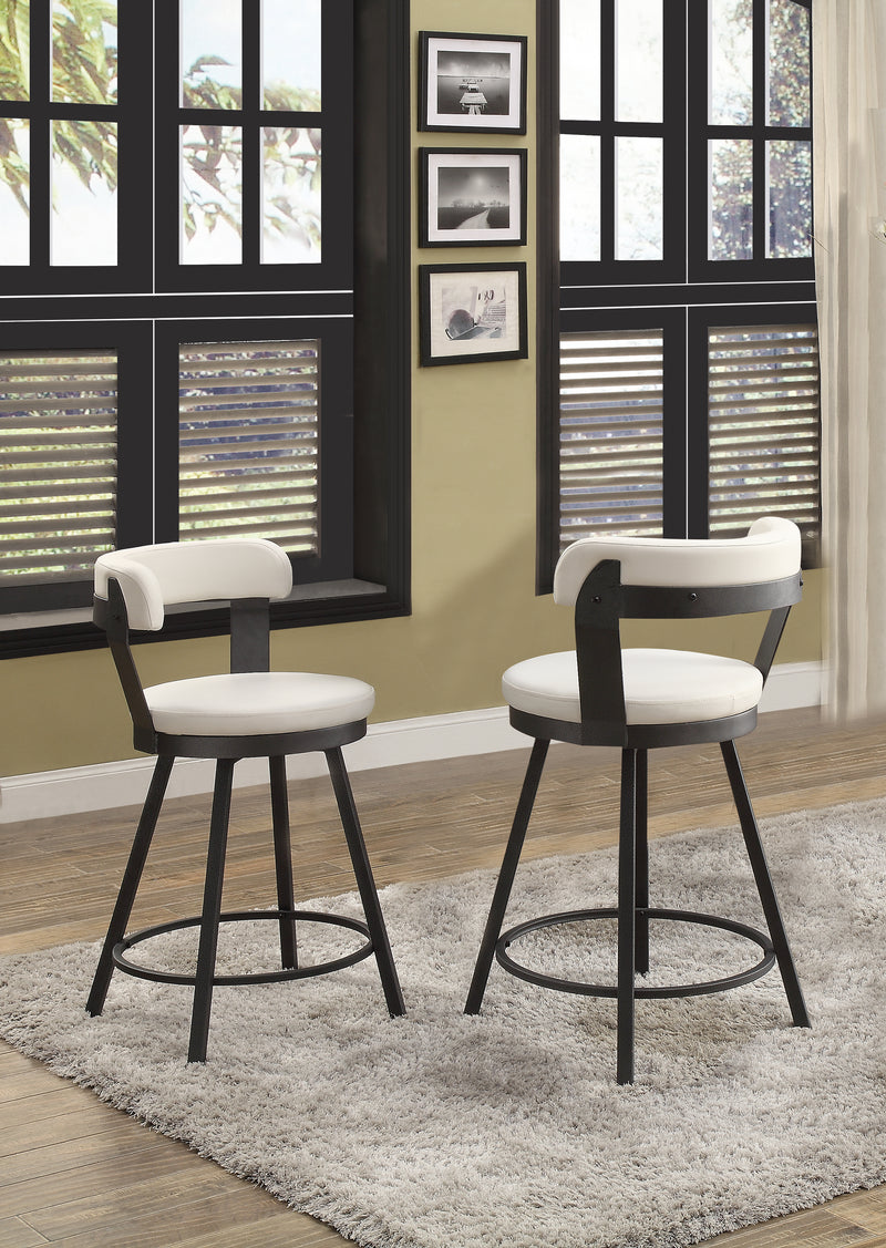 Drai Counter Height Stool White Leon's