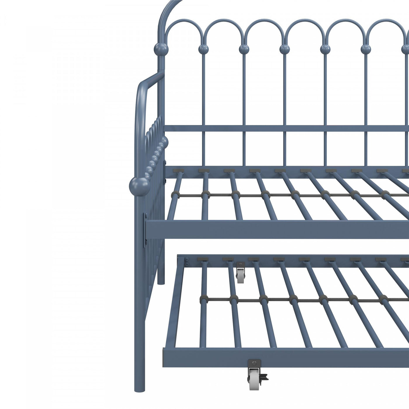 Novogratz Bright Pop Metal Twin Daybed with Trundle - Stone Blue