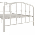 Novogratz Bushwick Metal Platform Twin Bed - Off White