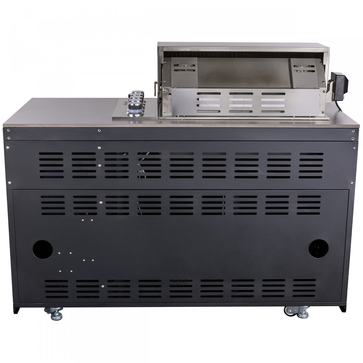 Forno Rimini Gray Countertop Outdoor Kitchen with 30" 62,600 BTU BBQ and Beverage Centre - FODKT2544BLK