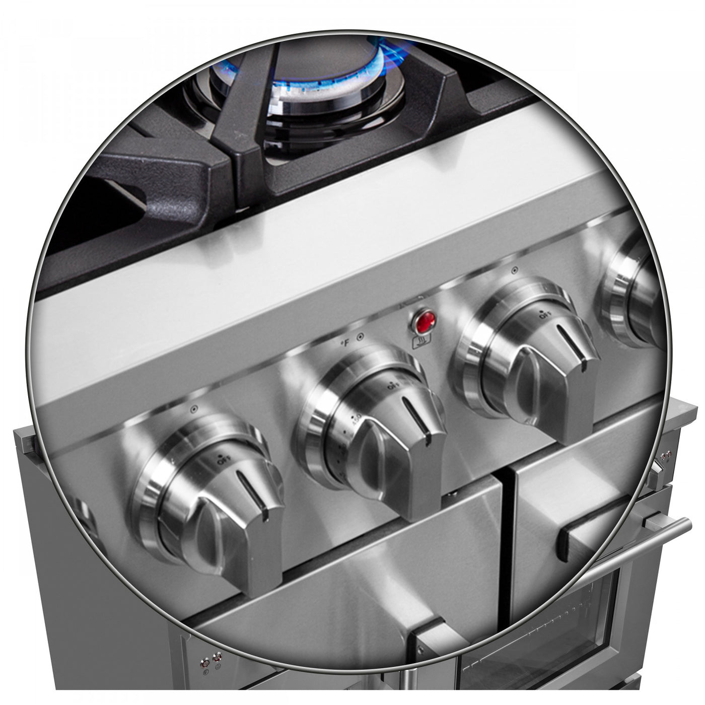 Forno Massimo 48" Stainless Steel French Door Freestanding Double Oven Gas Range (6.58 Cu. Ft.) - FFSGS6439-48