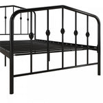 Novogratz Bushwick Metal Platform Twin Bed - Black