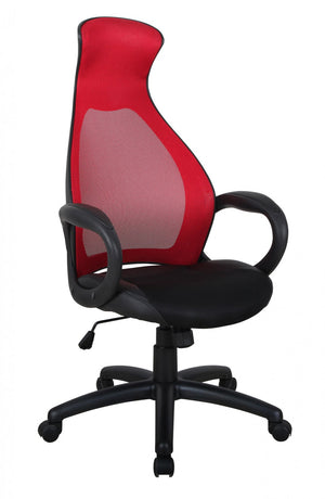 Luz Office Chair - Red/Black