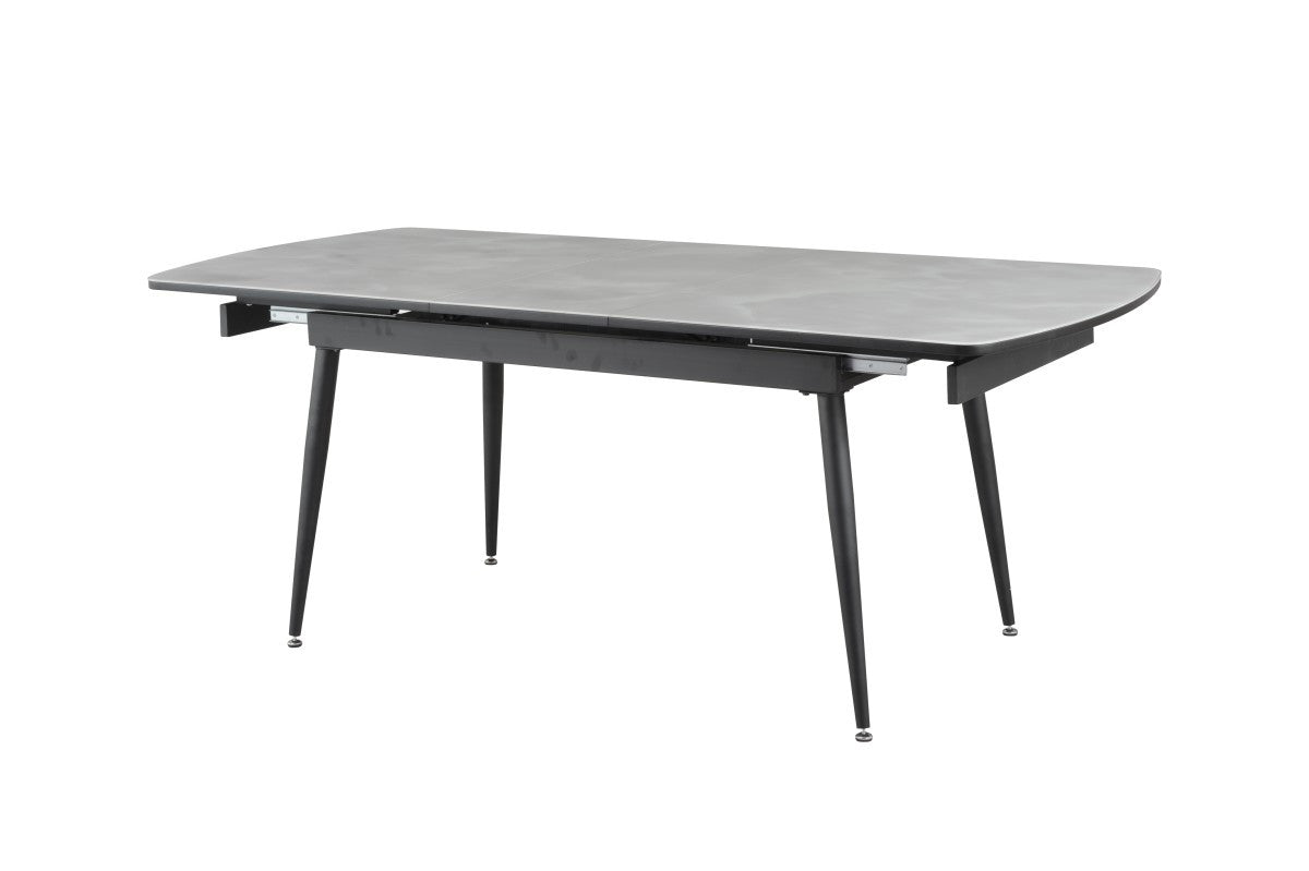 Erme Extendable Dining Table - Dark Grey