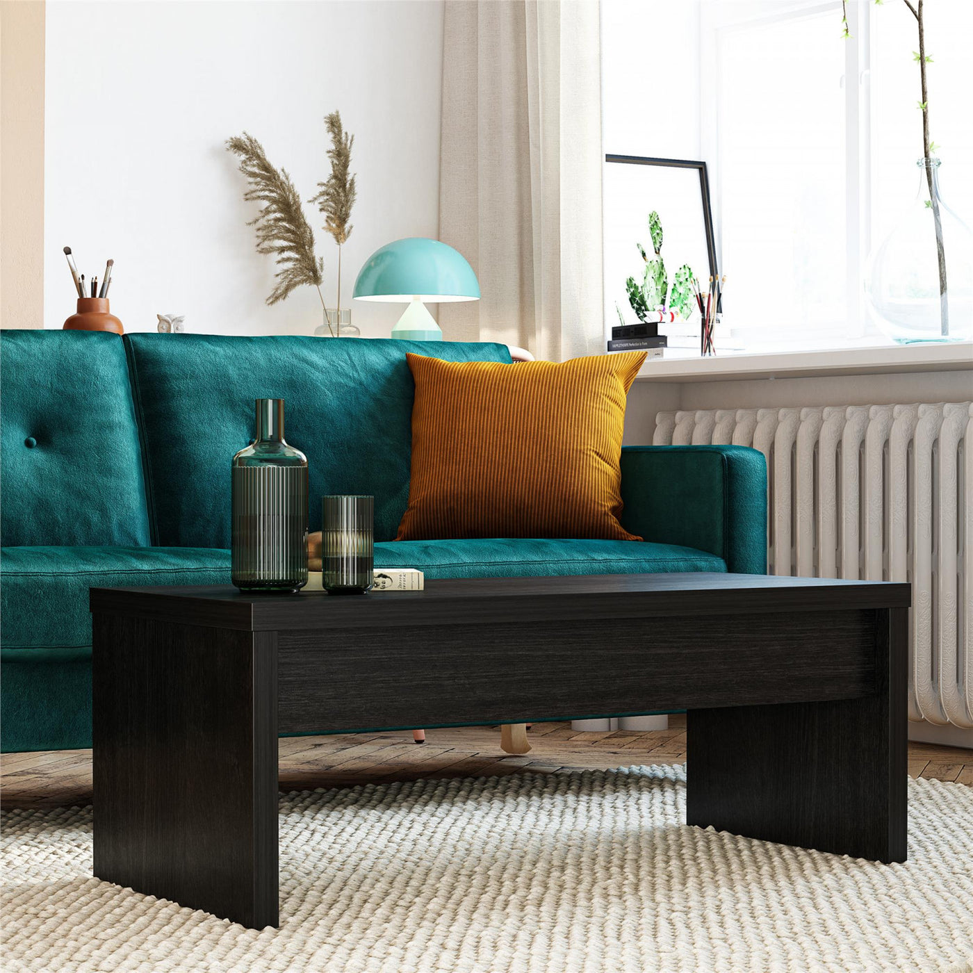 Winston Lift-Top Coffee Table - Black Oak