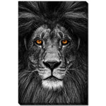 Eyes of the King Wall Art - Black/Grey - 38 X 60