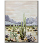 Saguaro Skies I Wall Art - Green/Natural - 30 X 24