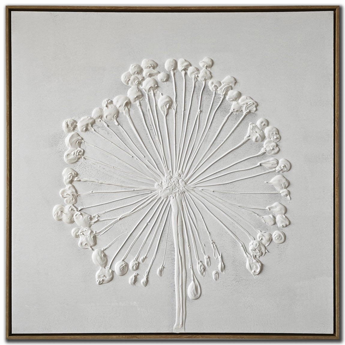Delicate Dandelion II Wall Art - White - 30 X 30