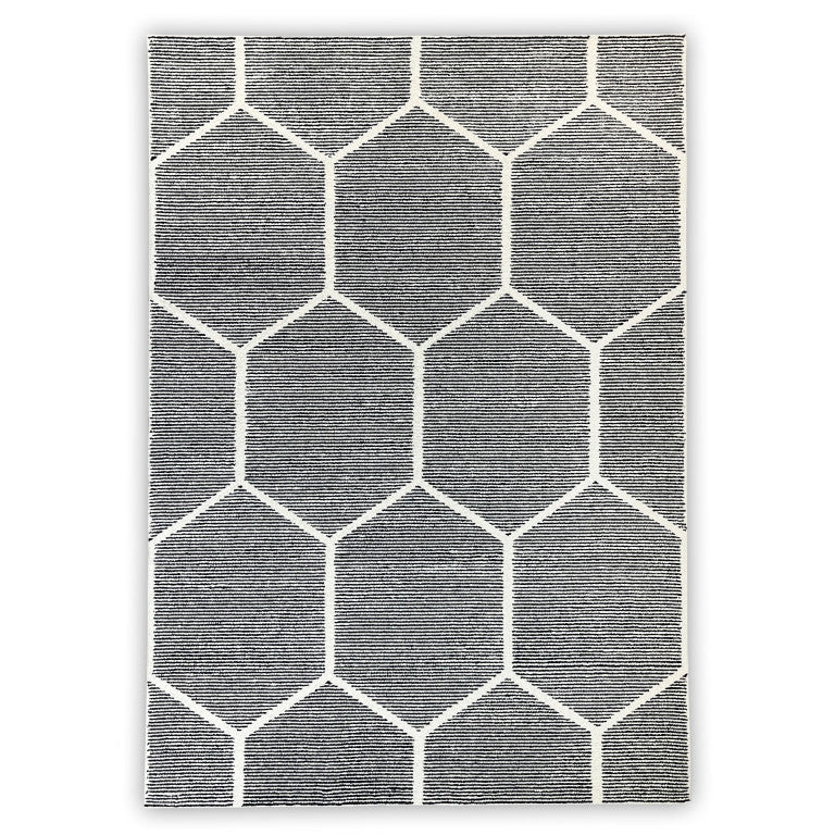 Joris Geometric Rug - 9' x 12' - Black