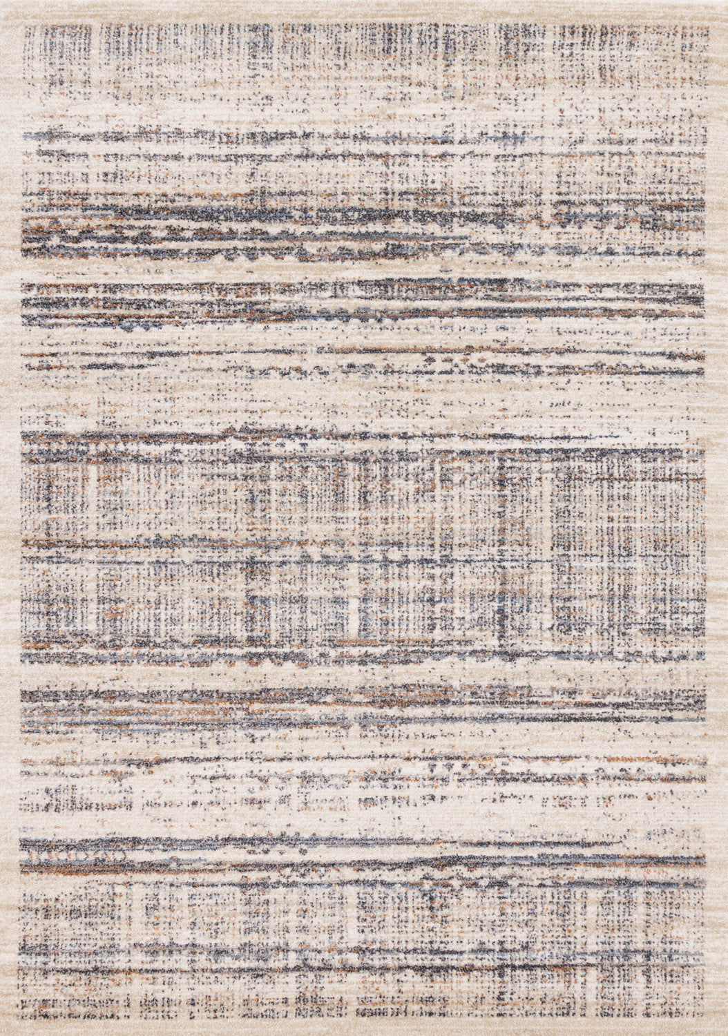 Sadie Casual Contemporary Area Rug - Grey Beige - 5' X 8'