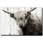 Barnyard Gaze Wall Art - Brown - 38 X 60