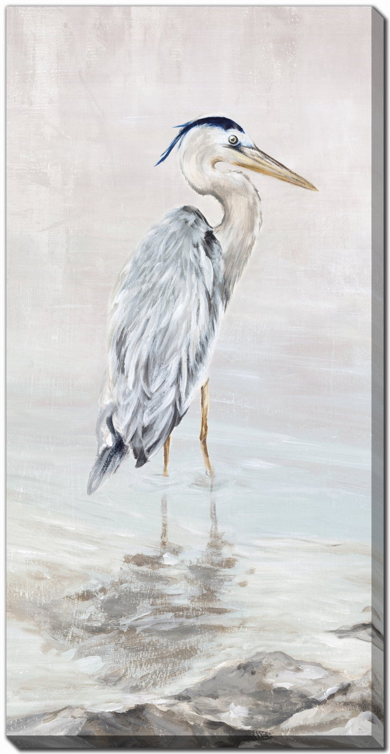 Wading in Calm II Wall Art - Blue/White - 30 X 60