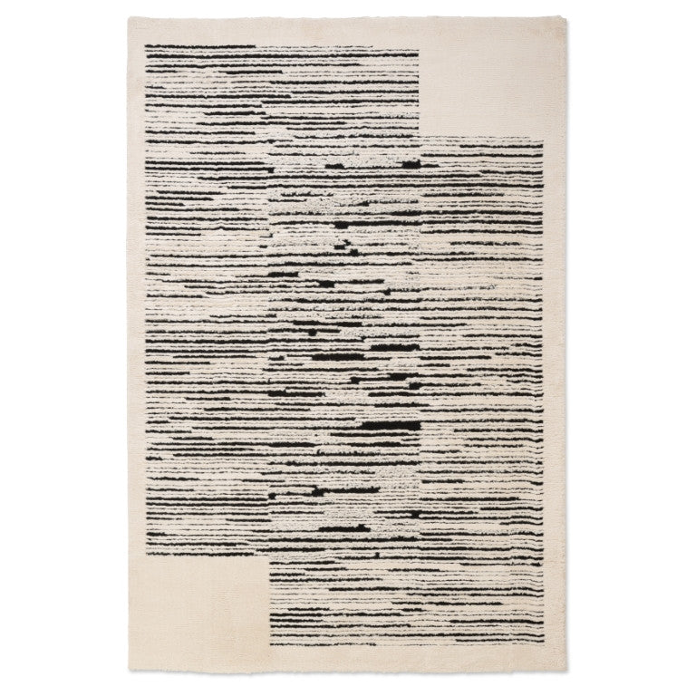 Sherpa Stripes Rug - 6' x 9' - White