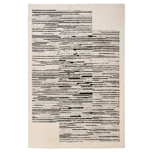 Sherpa Stripes Rug - 6' x 9' - White