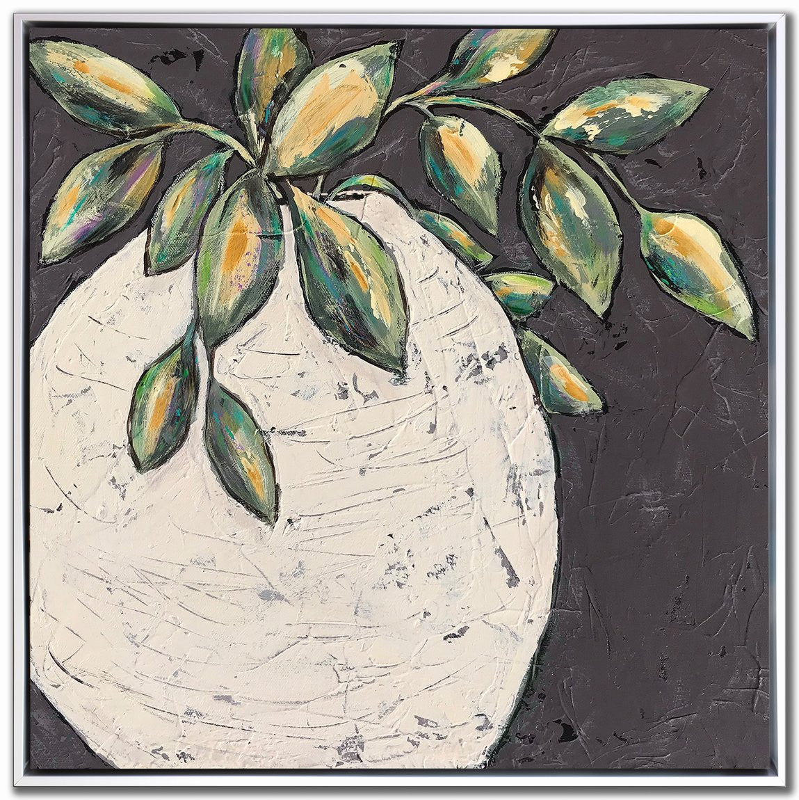 Verdant Embrace I Wall Art - Beige/Green - 24 X 24