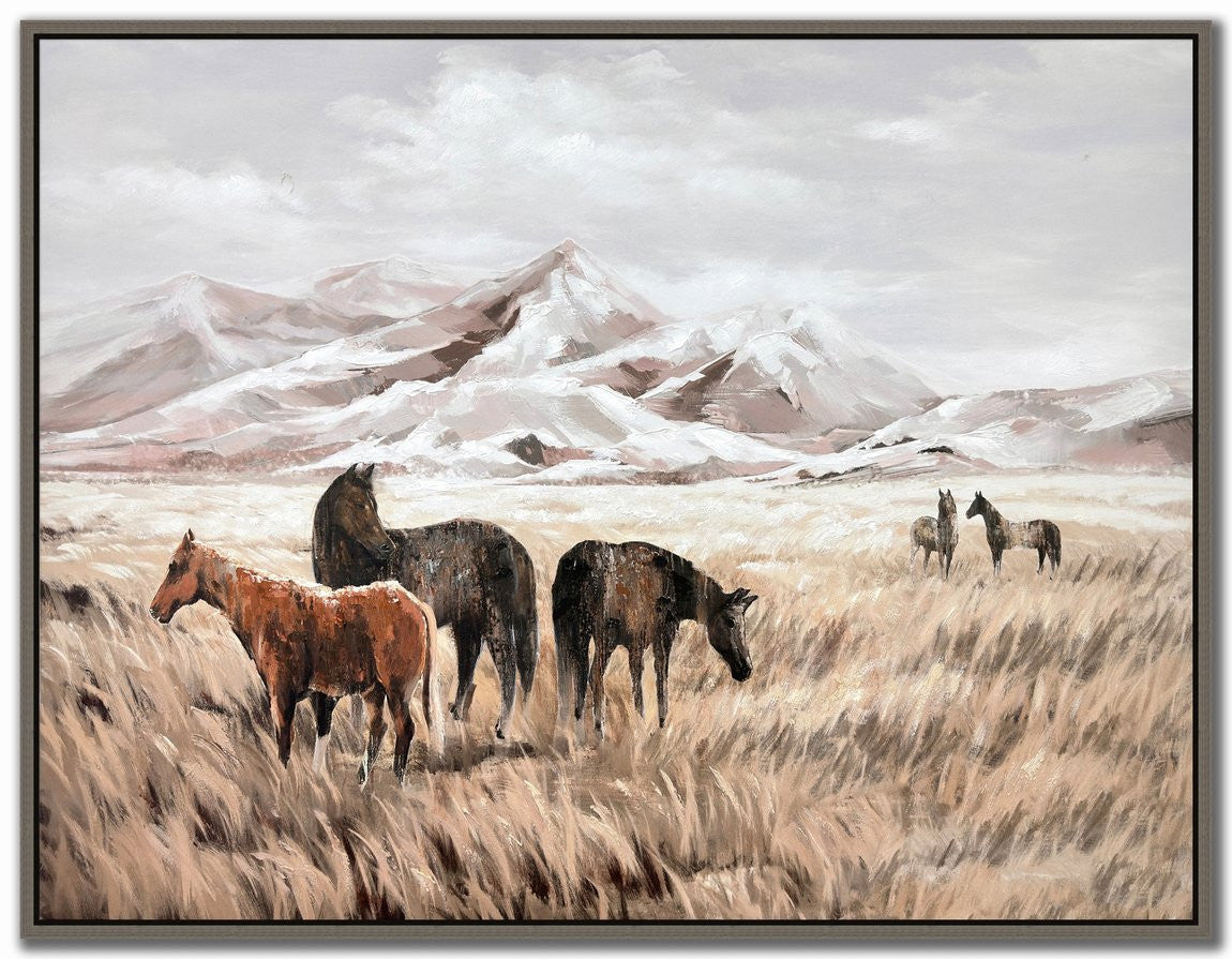 Companions Wall Art - Brown - 36 X 48