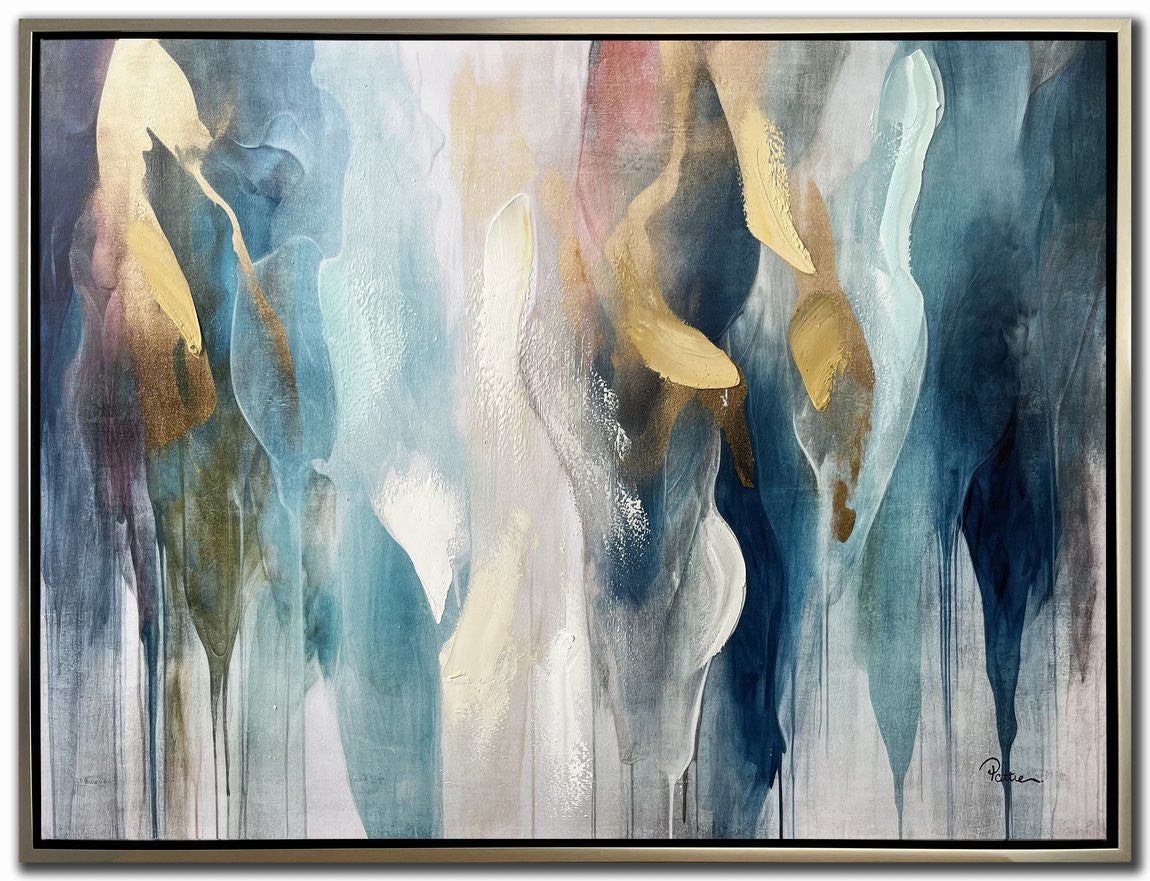 Liquid Drift Wall Art - Multi-Colour - 36 X 48