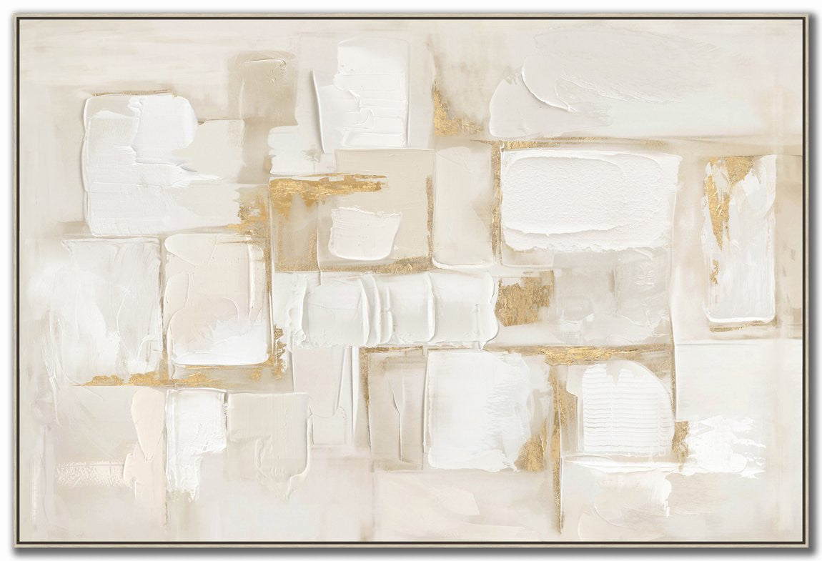 Gilded Silence Wall Art - Beige - 32 X 48