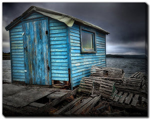 Echoes by the Shore Wall Art - Blue - 22 X 28