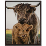 Highland Heart Wall Art - Brown - 30 X 24