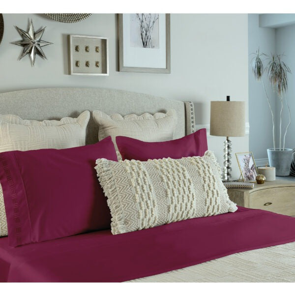 Nilus Twin Sheet Set - Red