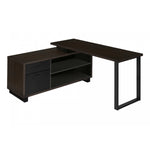 Runo Desk - Espresso Brown