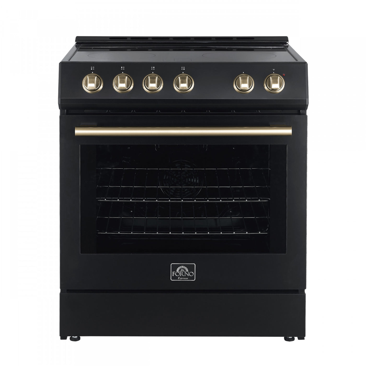 Forno Leonardo Black Slide-in Electric Range (5.0 Cu. Ft.) - FFSEL6022-30BLK