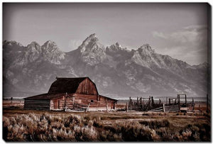 Homestead Horizon Wall Art - Brown - 22 X 28