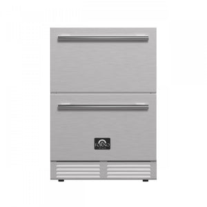 Forno Como 24" 4.87 Cu.Ft. Stainless Steel Undercounter Indoor/Outdoor Drawer Refrigerator - FDROD1611-24S