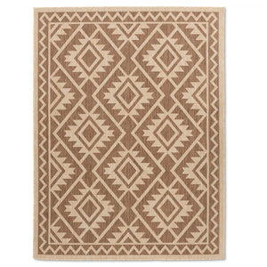 Cabana Tribal Indoor/Outdoor Rug - 3' x 5' - Brown