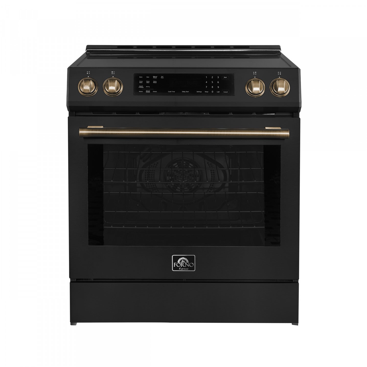 Forno Donatello Black Slide-in Induction Range with True Convection (5.0 Cu. Ft.) - FFSIN0905-30BLK
