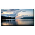 Evening Stillness Wall Art - Blue - 20 X 40