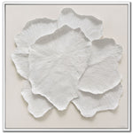 White Petal II Wall Art - White - 32 X 32