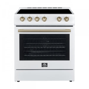 Forno Leonardo White Slide-In Electric Range (5.0 Cu. Ft.) - FFSEL6022-30WHT