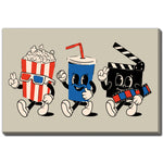 Movie Night Fun Wall Art - Multi-Colour - 22 X 28