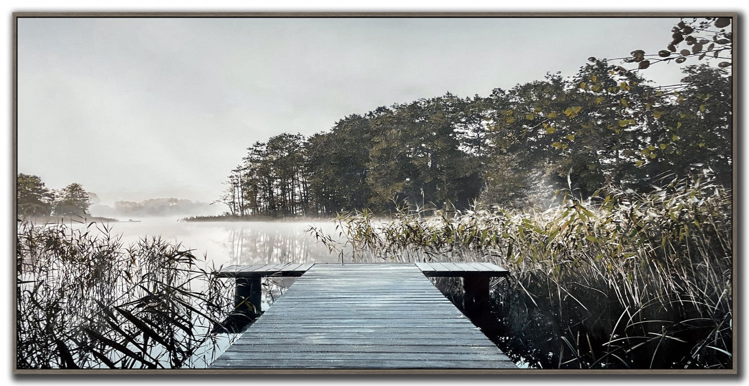 Solitude Wall Art - Blue/Green - 30 X 60