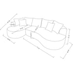 Ibiza All Foam Sectional - Beige